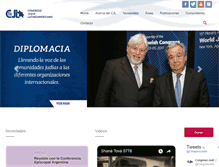 Tablet Screenshot of congresojudio.org